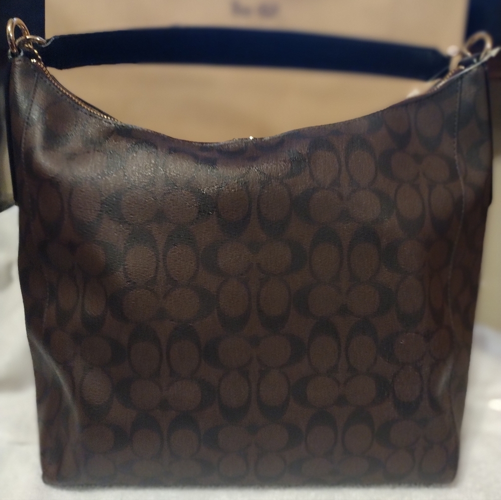 Coach Signature Handbag - Picture 4 of 6
